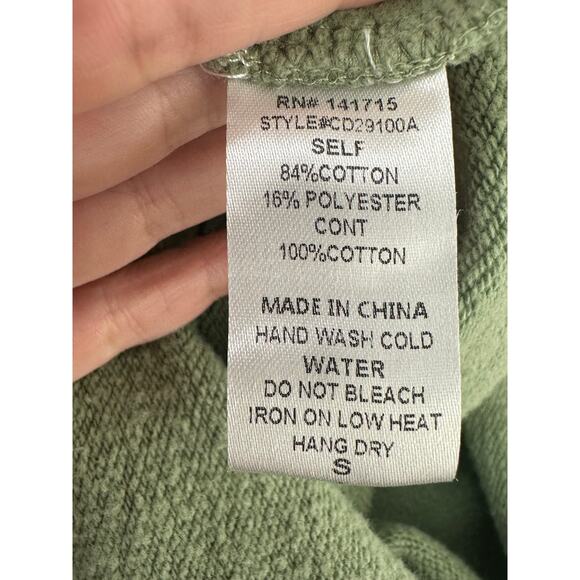 EVNL green long sleeves open back mini dress size Small - Picture 4 of 16